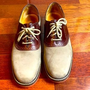 Johnston and Murphy Creme and brown